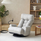 Gray Single Swivel Recliner, 5-Angle Adjustable, 1-Person