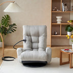 Gray Single Swivel Recliner, 5-Angle Adjustable, 1-Person