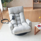 Gray Single Swivel Recliner, 5-Angle Adjustable, 1-Person