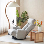 Gray Single Swivel Recliner, 5-Angle Adjustable, 1-Person