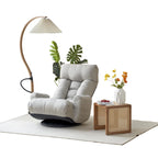 Gray Single Swivel Recliner, 5-Angle Adjustable, 1-Person