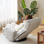 Gray Single Swivel Recliner, 5-Angle Adjustable, 1-Person