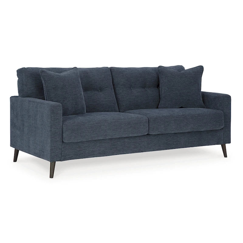 Green/Blue Mid-Century Sofa & Loveseat Set, 2-Piece, Seats 3–4