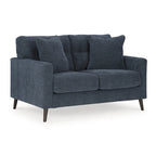 Green/Blue Mid-Century Sofa & Loveseat Set, 2-Piece, Seats 3–4