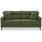 Green/Blue Mid-Century Sofa & Loveseat Set, 2-Piece, Seats 3–4