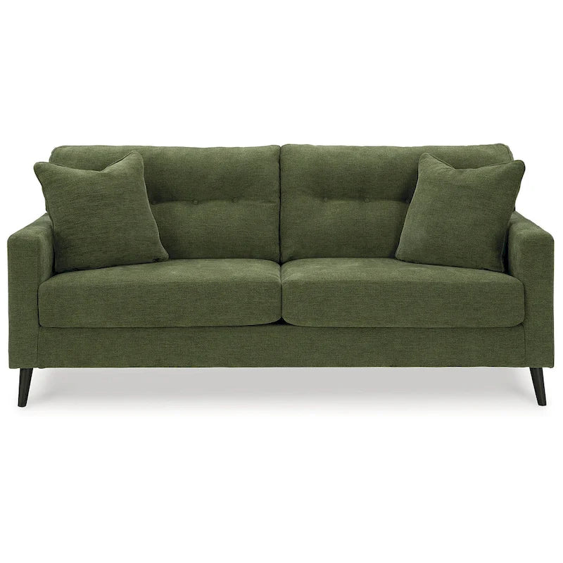 Green/Blue Mid-Century Sofa & Loveseat Set, 2-Piece, Seats 3–4