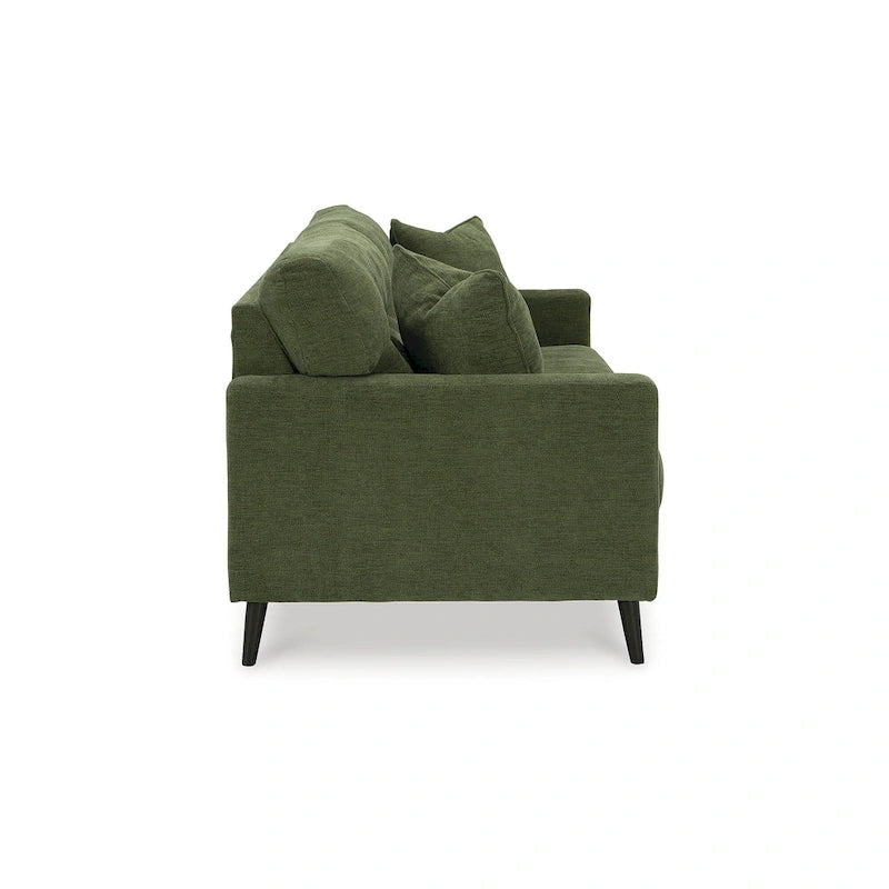 Green/Blue Mid-Century Sofa & Loveseat Set, 2-Piece, Seats 3–4
