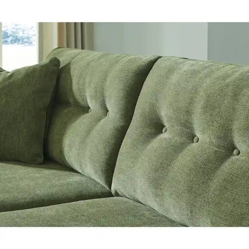 Green/Blue Mid-Century Sofa & Loveseat Set, 2-Piece, Seats 3–4
