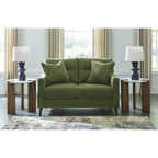 Green/Blue Mid-Century Sofa & Loveseat Set, 2-Piece, Seats 3–4