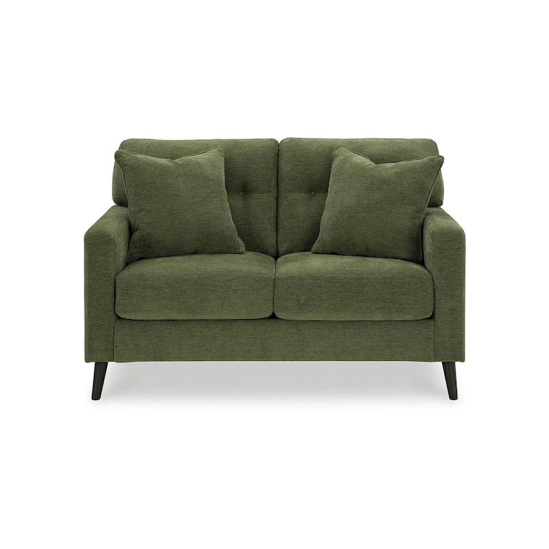 Green/Blue Mid-Century Sofa & Loveseat Set, 2-Piece, Seats 3–4