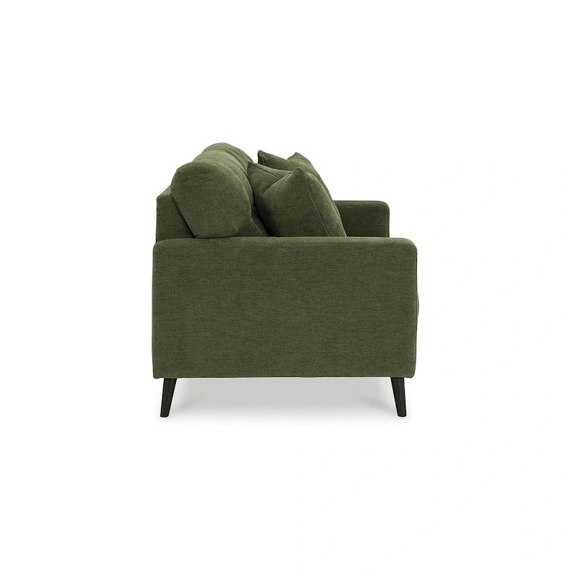 Green/Blue Mid-Century Sofa & Loveseat Set, 2-Piece, Seats 3–4