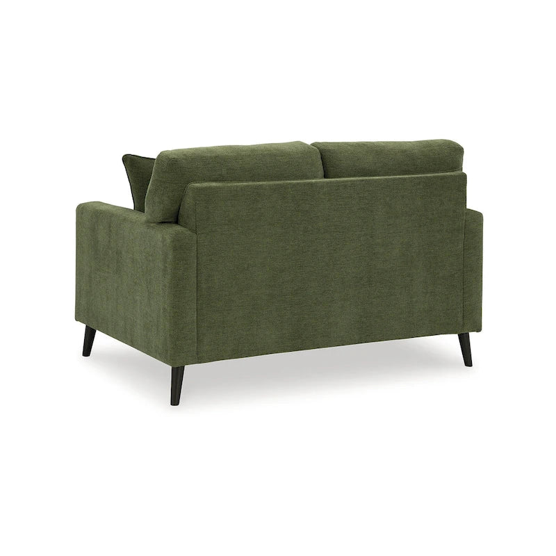 Green/Blue Mid-Century Sofa & Loveseat Set, 2-Piece, Seats 3–4