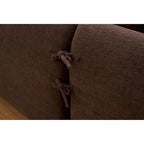 Chenille L-Shaped 3-Seater Sofa with Chaise Lounge & 4 Pillows | Multi-Color