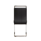 White/Black/Gray Square Glass Top 5-Piece Dining Set, Seats 4