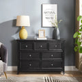 Black / White 7-Drawer Dresser, 1-Person Storage Chest