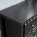Black / White 7-Drawer Dresser, 1-Person Storage Chest
