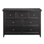 Black / White 7-Drawer Dresser, 1-Person Storage Chest