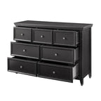 Black / White 7-Drawer Dresser, 1-Person Storage Chest
