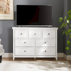Black / White 7-Drawer Dresser, 1-Person Storage Chest