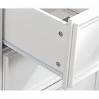 Black / White 7-Drawer Dresser, 1-Person Storage Chest