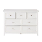 Black / White 7-Drawer Dresser, 1-Person Storage Chest