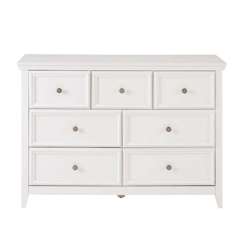 Black / White 7-Drawer Dresser, 1-Person Storage Chest