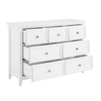 Black / White 7-Drawer Dresser, 1-Person Storage Chest