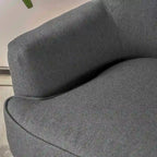 Tufted Club Chair, Single Seat – Charcoal / Red / Navy Blue / Purple
