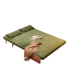 Beige Convertible Sofa Bed, Technical Cloth / Cotton, 1-Seater