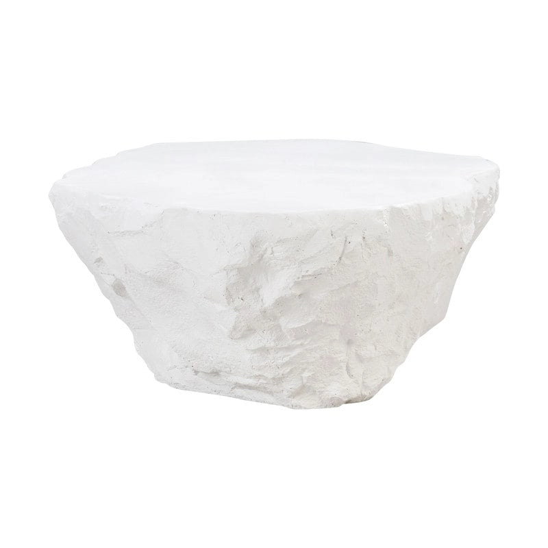 Concrete Live Edge Coffee Table – Black / White, Indoor & Outdoor, 2-Person