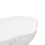Concrete Live Edge Coffee Table – Black / White, Indoor & Outdoor, 2-Person