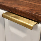 Burnished Walnut Solid Acacia Wood Console Table with 2 Drawers, for 1
