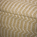 Sand Hand-Woven Pouf Ottoman, 16 in – 1 Person