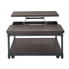 Smokey Oak Lift-Top Square Coffee Table, Wood Top, Single Use