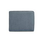 Crosshatch Ottoman, Blue/Beige, 1-Seat, 30"W × 24"D × 20"H