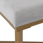 Silver / Black / Pink / Deep Pink Velvet Tufted Ottoman – Single Seat