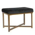 Silver / Black / Pink / Deep Pink Velvet Tufted Ottoman – Single Seat