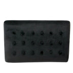 Silver / Black / Pink / Deep Pink Velvet Tufted Ottoman – Single Seat
