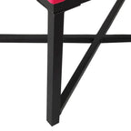 Silver / Black / Pink / Deep Pink Velvet Tufted Ottoman – Single Seat