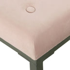 Silver / Black / Pink / Deep Pink Velvet Tufted Ottoman – Single Seat