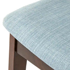 Grey / Light Blue Mid-Century Solid Wood Dining Chair, Set of 2