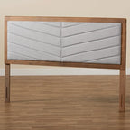 Light Grey Chevron Tufted Upholstered Headboard – Single