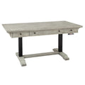 Antique White Lift Adjustable Desk, Single User