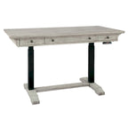 Antique White Lift Adjustable Desk, Single User