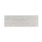 Antique White Backless Dining Bench, Farmhouse Style, Seats 2