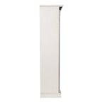 White / Graywash / Black Farmhouse Sliding Barn Door Storage Cabinet, 6-Shelf, Single Assembly