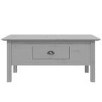 Solid Wood Coffee Side Table with Drawer – Gray / White / White & Brown