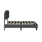 Grey King Size Button-Tufted Upholstered Headboard, For 1–2 Users