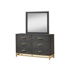 Dark Brown Rustic Panel Bedroom Set – 3-Piece, King/Queen