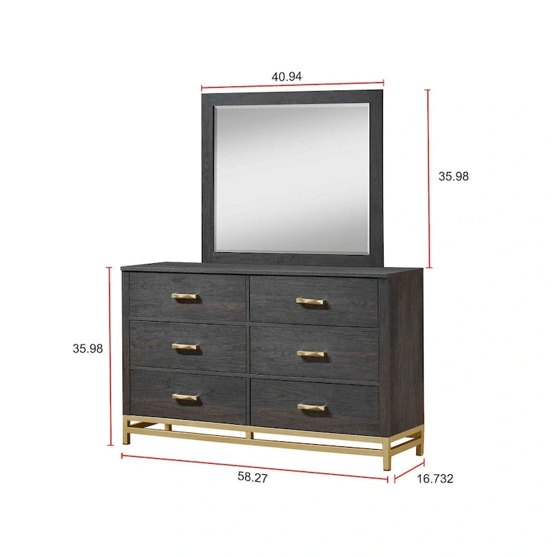 Dark Brown Rustic Panel Bedroom Set – 3-Piece, King/Queen